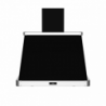 Cappa da parete Era 90 nera cornice inox Samet design moderno