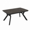 Tavolo allungabile Robat effetto marmo ardesia opaco 160x100