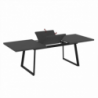 Tavolo allungabile Lavinya ossido gambe metallo nero moderno