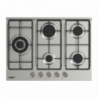 Piano cottura Ercole 2 a gas 5 fuochi 70 cm acciaio inox