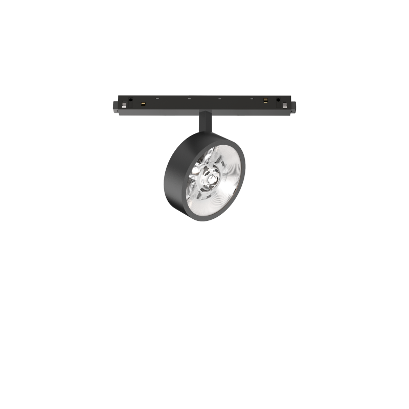 Sistema lineare Ego Track Flat Single 9W 3000K DALI nero Ideal Lux
