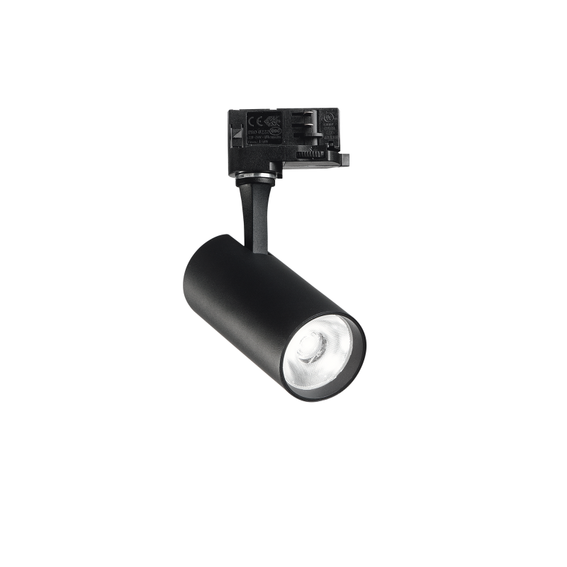 Tracklights Fox 15W CRI90 3000K On/Off BK Ideal Lux