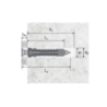Tassello in nylon Ø10x50 con vite 6x60 mm Made in Italy robusto