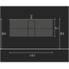 mobile bagno sospeso 100 cm rovere mercure | levante shop