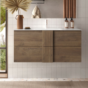 mobile bagno sospeso 80 cm rovere mercure | levante shop