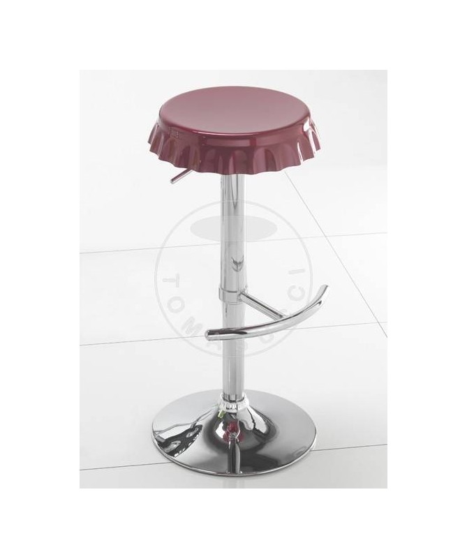 Sgabelli bar a forma di tappo - set da 2 rosso
