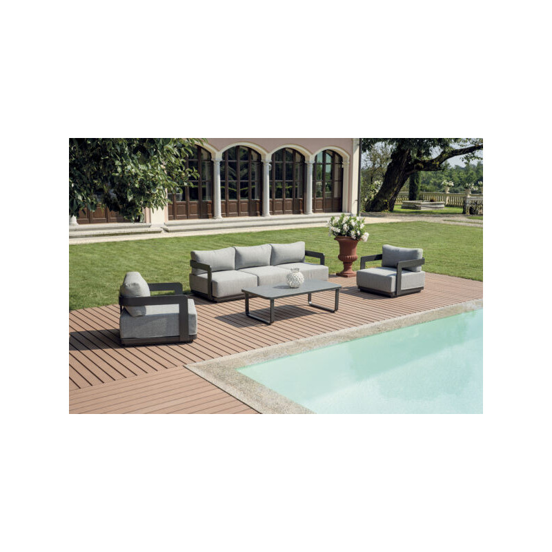 Salotto Antibes alluminio antracite Moia elegante e resistente