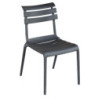 Sedia Olbia polipropilene antracite Moia impilabile outdoor