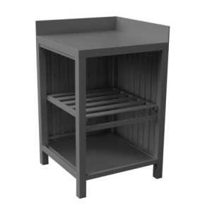 Modulo cucina angolare 60x60 antracite Moia da esterno robusto