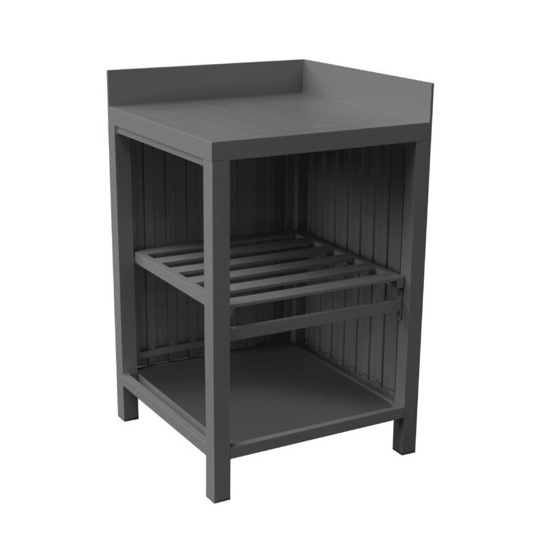 Modulo cucina angolare 60x60 antracite Moia da esterno robusto