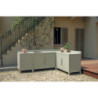 Modulo cucina angolare 60x60 grigio creta Moia da esterno robusto