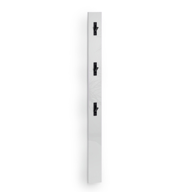Appendiabiti Zippo da parete moderno bianco salvaspazio