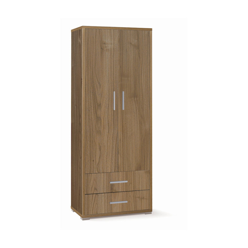 Mobile 2 Ante 2 Cassetti H182 L71 Noce Stelvio Sarmog – Armadio Versatile