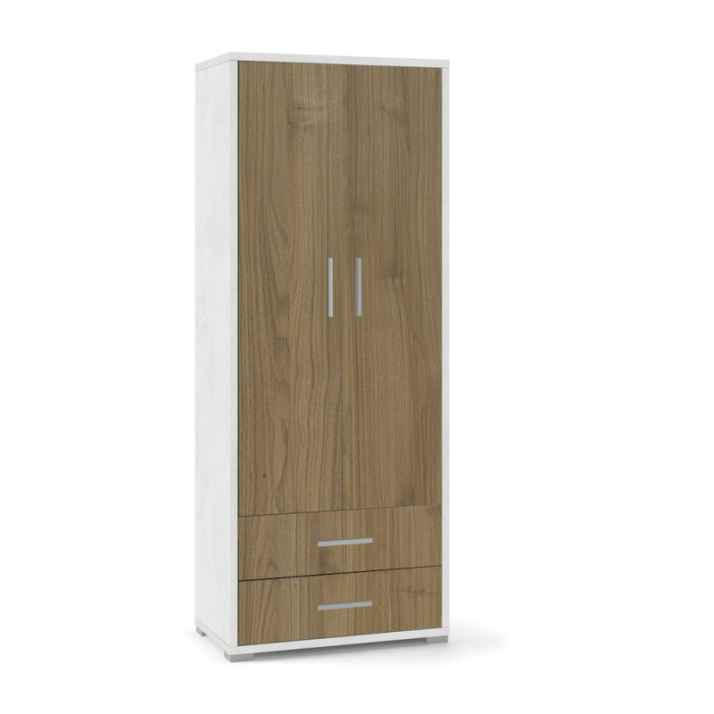 Mobile 2 Ante 2 Cassetti H182 L71 Ossido Bianco Sarmog – Armadio Versatile