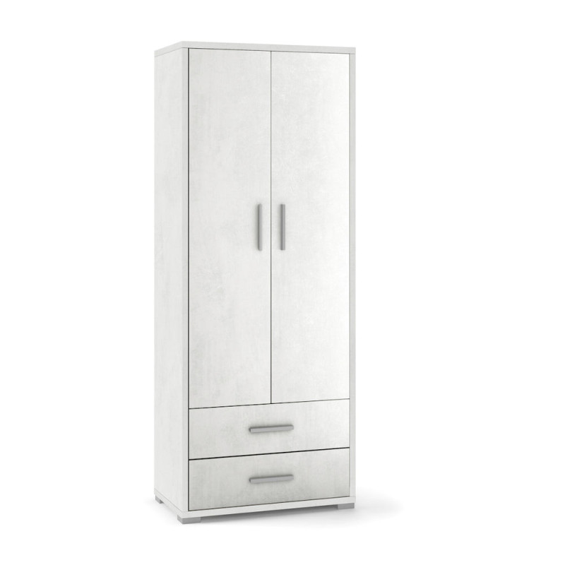 Armadio 2 ante 2 cassetti H182 L71 ossido bianco Sarmog