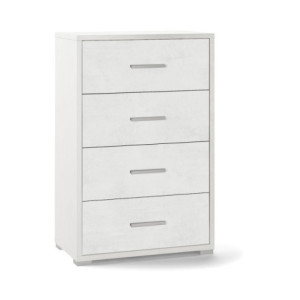 Mobile 4 cassetti kit H110 ossido bianco Sarmog moderno
