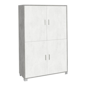 Mobile 4 ante cemento Sarmog 108x41x161 armadio moderno