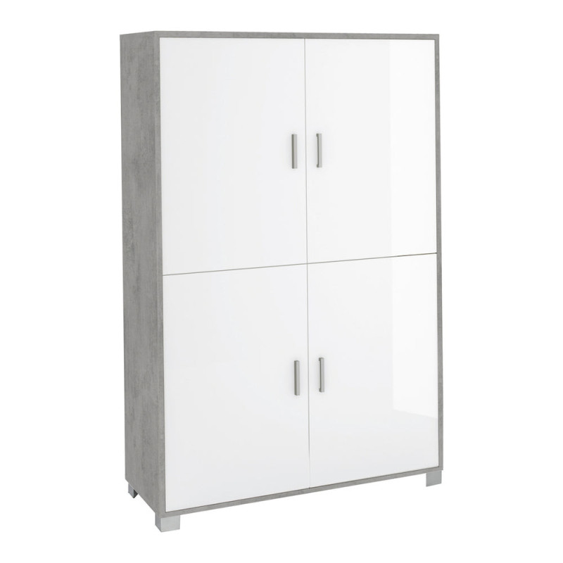Mobile 4 ante cemento Sarmog 108x41x161 armadio moderno