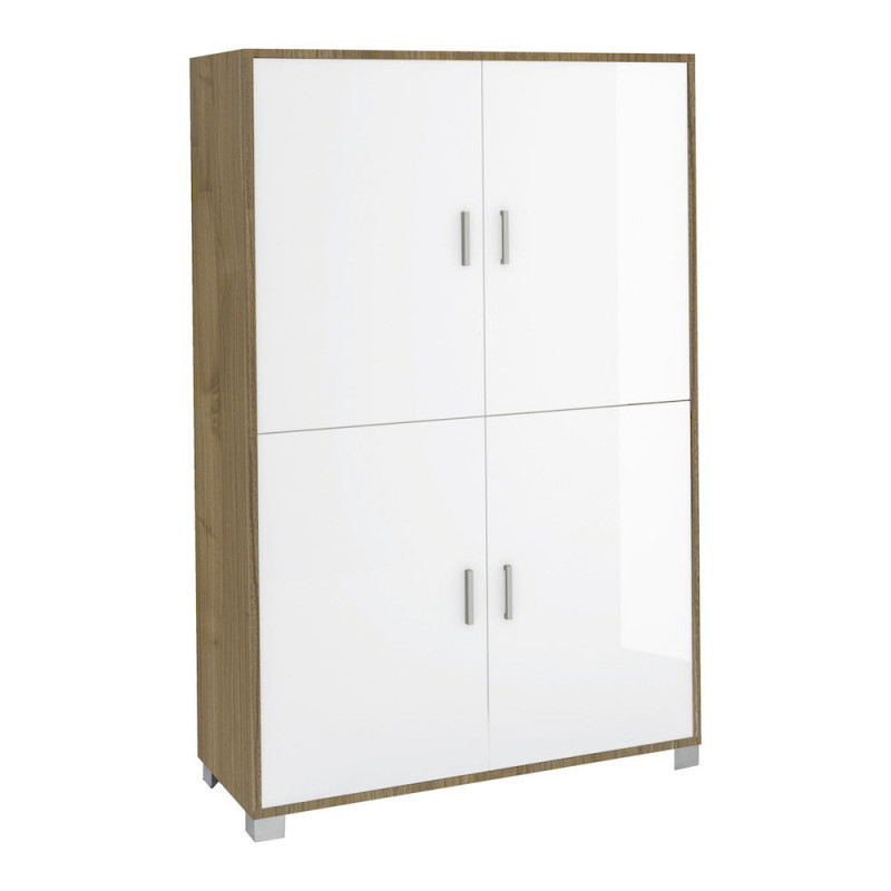 Mobile 4 ante olmo chiaro Sarmog 108x41x161 armadio moderno