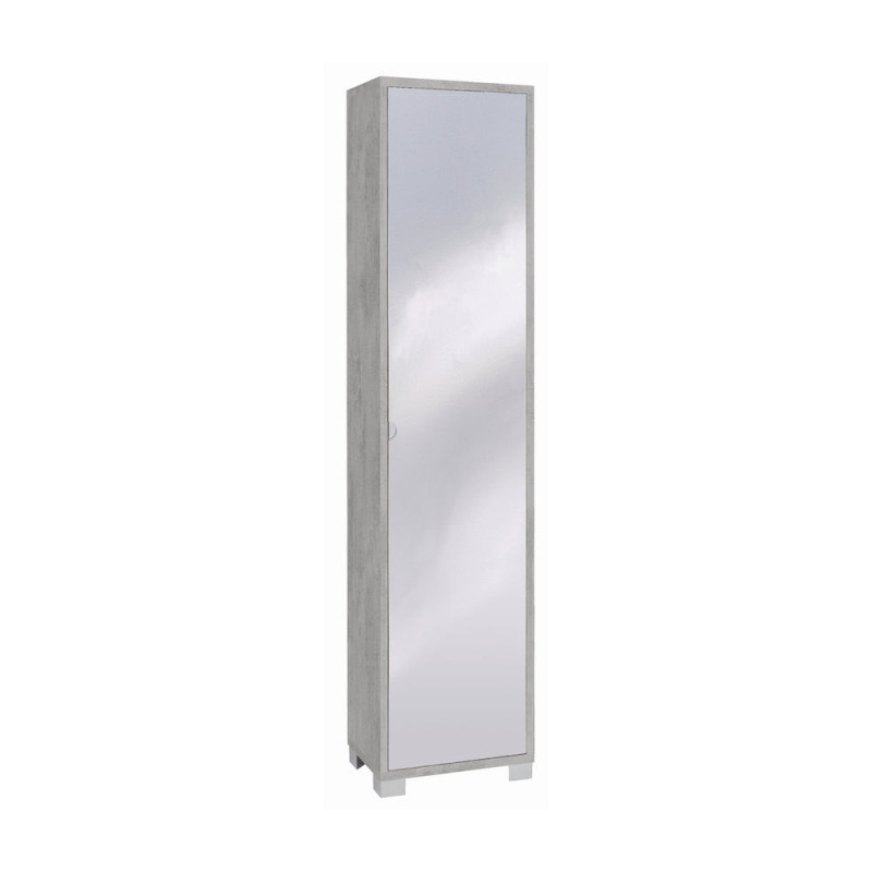 Armadio 1 Anta Specchio Kit Cemento Sarmog Moderno