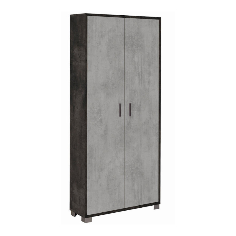 Mobile 2 ante ossido nero Sarmog 83x29x190 armadio moderno