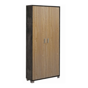 Mobile 2 ante ossido nero Sarmog 83x29x190 armadio moderno