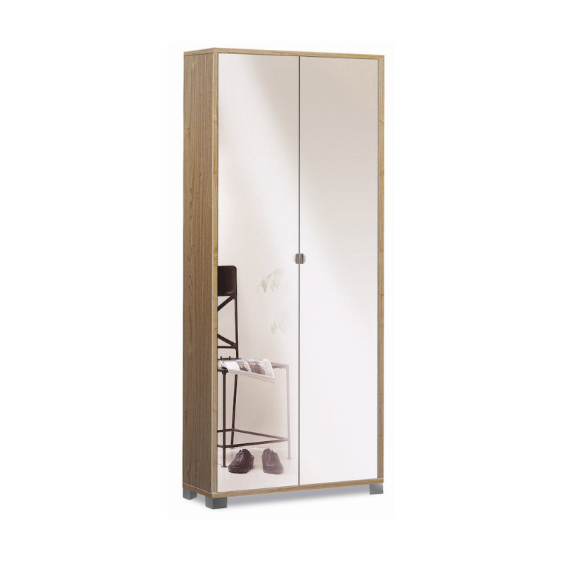 Mobile 2 ante specchio noce Stelvio Sarmog 83x29x190 moderno
