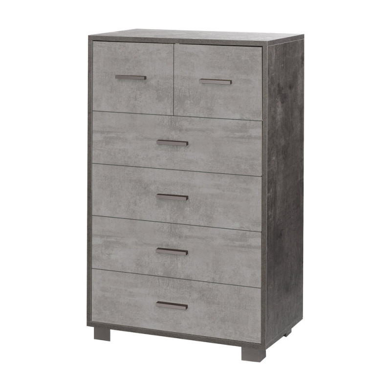 Mobile 4+2 cassetti ossido nero Sarmog 70x41x112 madia moderna