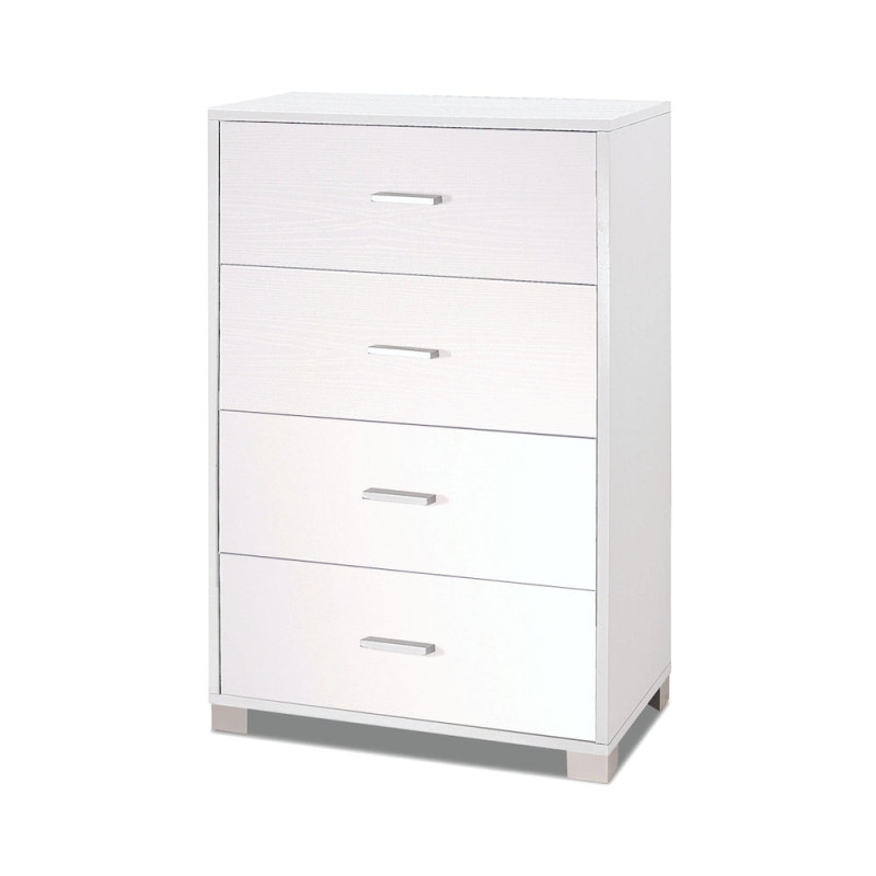 Mobile 4 Cassetti Kit Bianco Fiammato Sarmog Salvaspazio