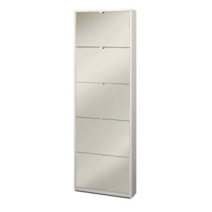 Scarpiera 5 ante specchio P18 kit ossido bianco salvaspazio