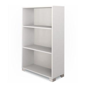 Libreria a giorno H118 bianco fiammato Sarmog 70x29x118 moderna