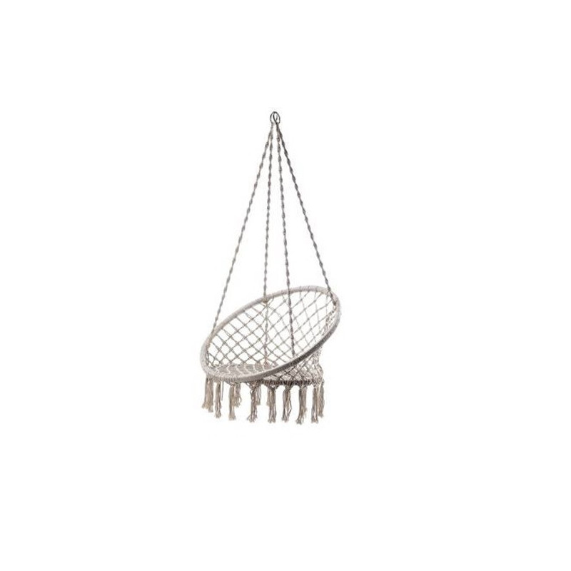 Sedia Dondolo Tessuto Ecrù ø80 h100 cm | Levante Shop