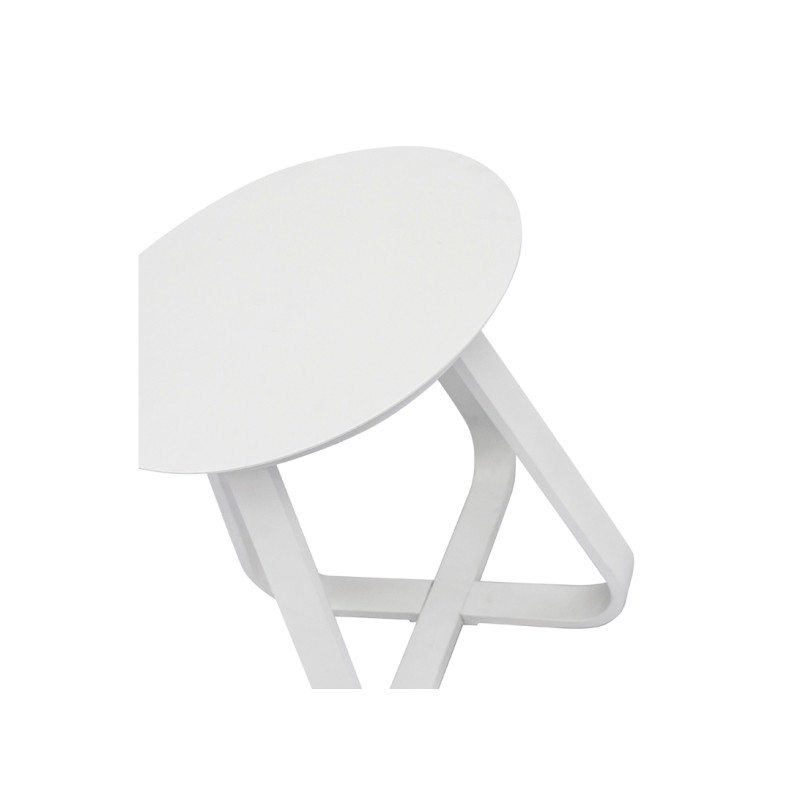 Salotto Monaco Alluminio Bianco Cuscini Alti Beige Moia