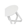 Salotto Monaco Alluminio Bianco Cuscini Alti Beige Moia