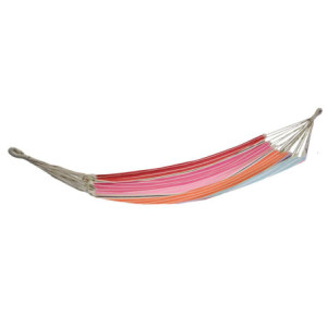 Zoom Amaca tessuto righe multicolor con sacca cm 200x100
