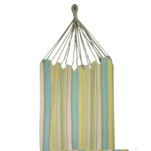 Amaca tessuto righe giallo con sacca 200x100 cm resistente
