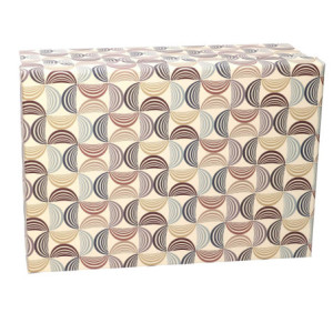 Zoom Scatola cartone 1-10 geometrico beige rettangolare cm 43x35h16,5