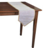 Runner tessuto bianco rettangolare 30x150 cm elegante moderno
