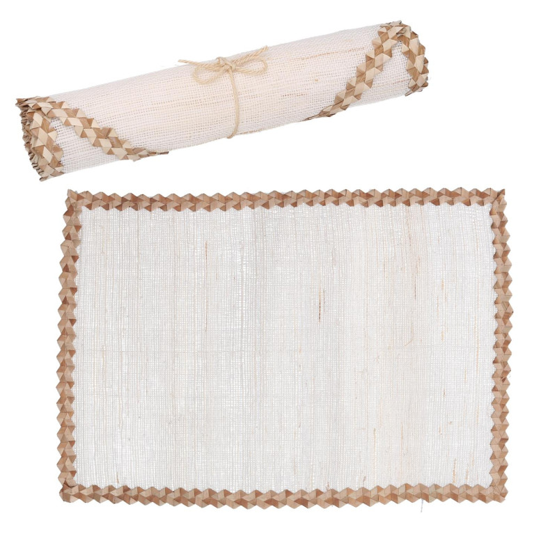 Runner tessuto bianco rettangolare 30x150 cm elegante moderno