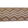 Tappeto da esterno polipropilene rombi naturale/bianco 200x300