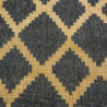 Tappeto da esterno polipropilene rombi naturale/nero 160x230