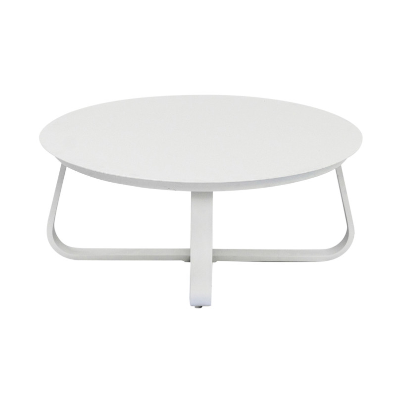 Salotto Monaco Alluminio Bianco Cuscini Alti Beige Moia