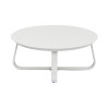 Salotto Monaco Alluminio Bianco Cuscini Alti Beige Moia