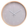 Orologio legno grigio tondo Ø31,5xH5 cm moderno da parete