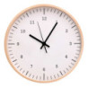Orologio legno bianco tondo Ø31,5x5 cm design moderno casa
