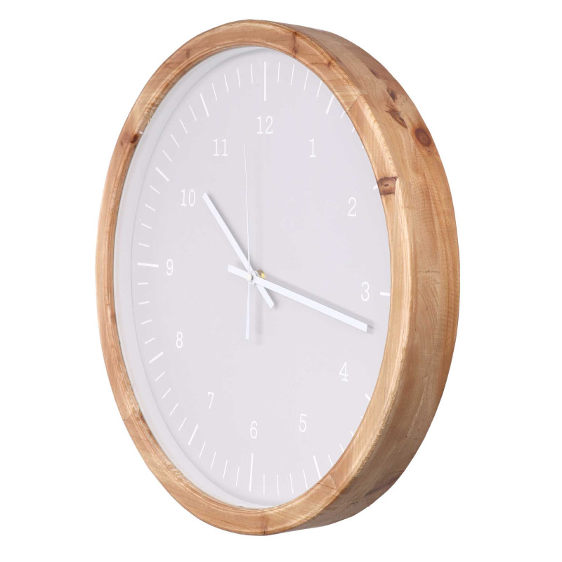 Orologio legno grigio tondo Ø45x6 cm design moderno casa