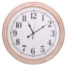 Orologio legno bianco tondo Ø60xH4,5 cm elegante da parete