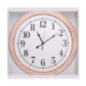 Orologio legno bianco tondo Ø60xH4,5 cm elegante da parete
