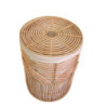 Cestone plastica archi con fodera tondo Ø45xH56 cm capiente
