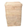 Cestone paglia naturale quadro 36x36xH50 cm capiente e robusto